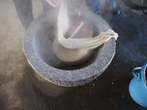 蒸かした後 蒸かした後