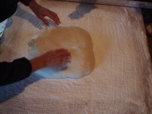 片栗粉をまぶす 片栗粉をまぶす