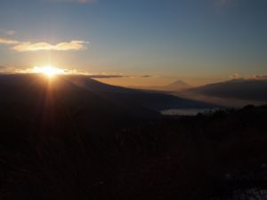 2017初日の出と富士山 2017初日の出と富士山