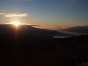 2017初日の出と富士山 2017初日の出と富士山