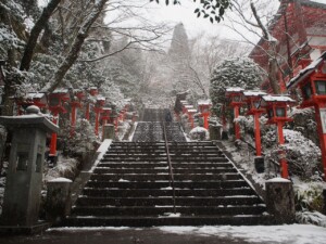 鞍馬寺の階段 鞍馬寺の階段