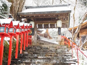 貴船神社 本宮参道 上部 貴船神社 本宮参道 上部