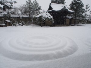 雪の高台寺 方丈前庭 雪の高台寺 方丈前庭