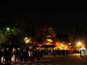 永観堂 切符購入の行列 永観堂 切符購入の行列